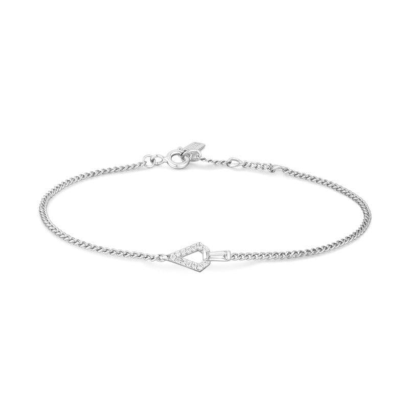 Ania Haie Gold Geometric Cubic Zirconia Bracelet