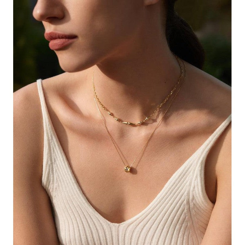 Ania Haie Gold Geometric Sparkle Pendant Necklace