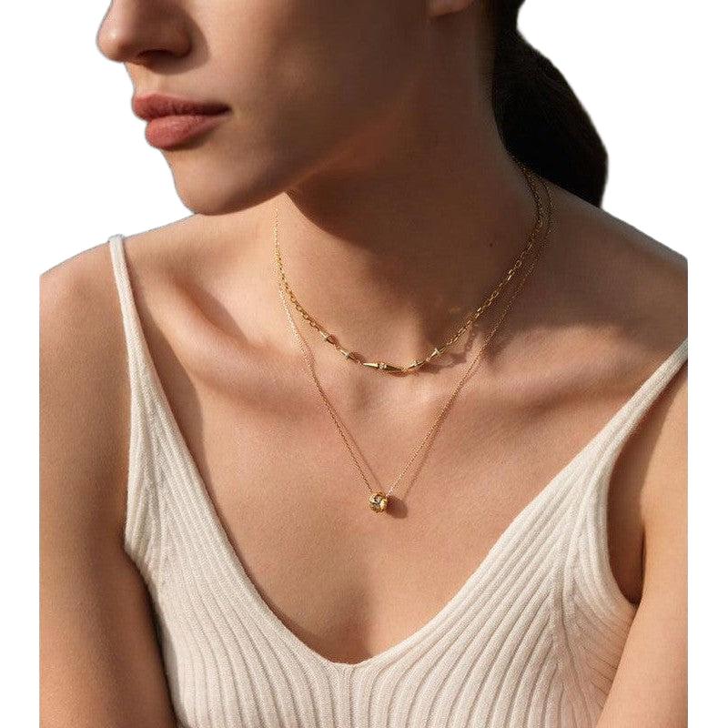 Ania Haie Gold Geometric Sparkle Pendant Necklace