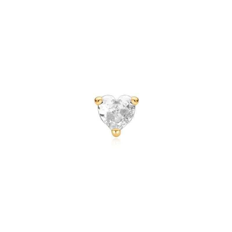Ania Haie Gold Heart Barbell Stud Earring