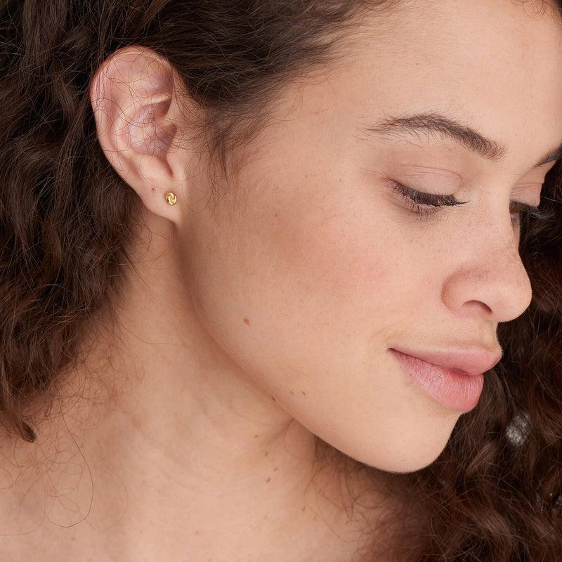 Ania Haie Gold Knot Stud Earrings