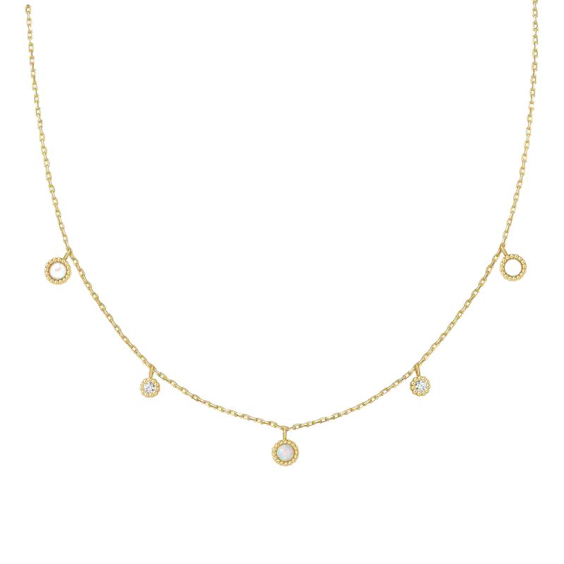 Ania Haie Gold Kyoto Opal Station Necklace