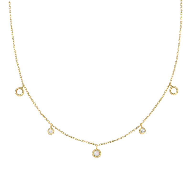 Ania Haie Gold Kyoto Opal Station Necklace