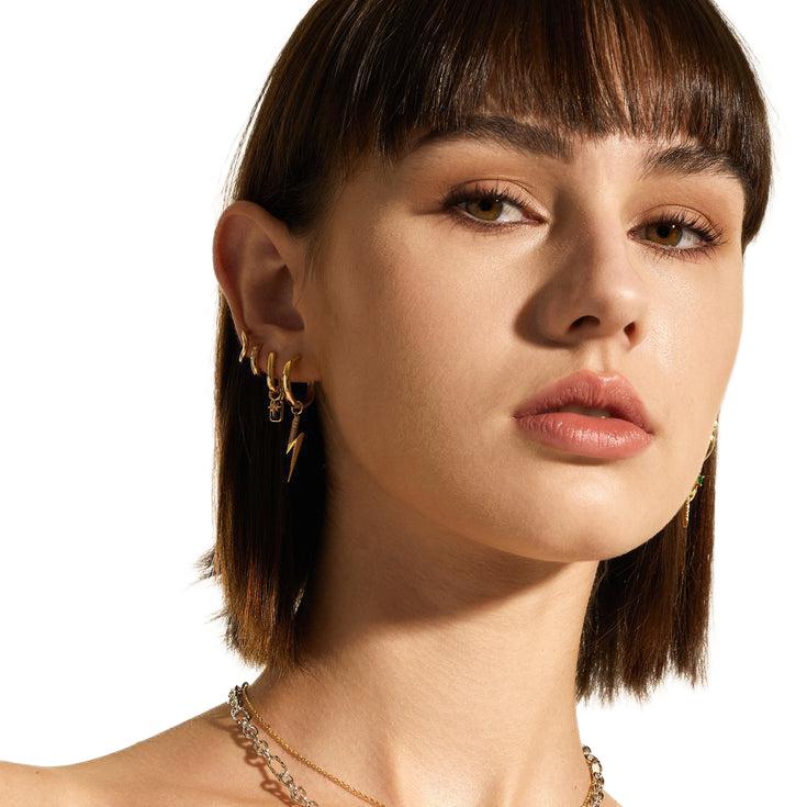 Ania Haie Gold Lightning Earring Charm