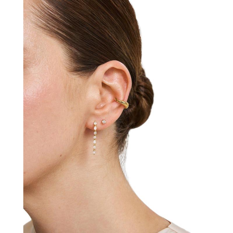 Ania Haie Gold Mini Five-Prong Sparkle Stud Earrings