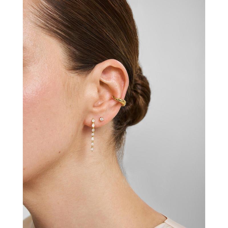 Ania Haie Gold Mini Five-Prong Sparkle Stud Earrings