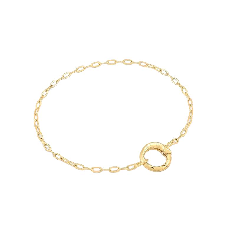 Ania Haie Gold Mini Link Charm Chain Connector Bracelet