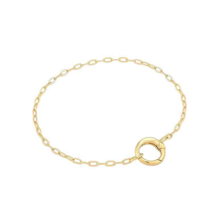 Ania Haie Gold Mini Link Charm Chain Connector Bracelet