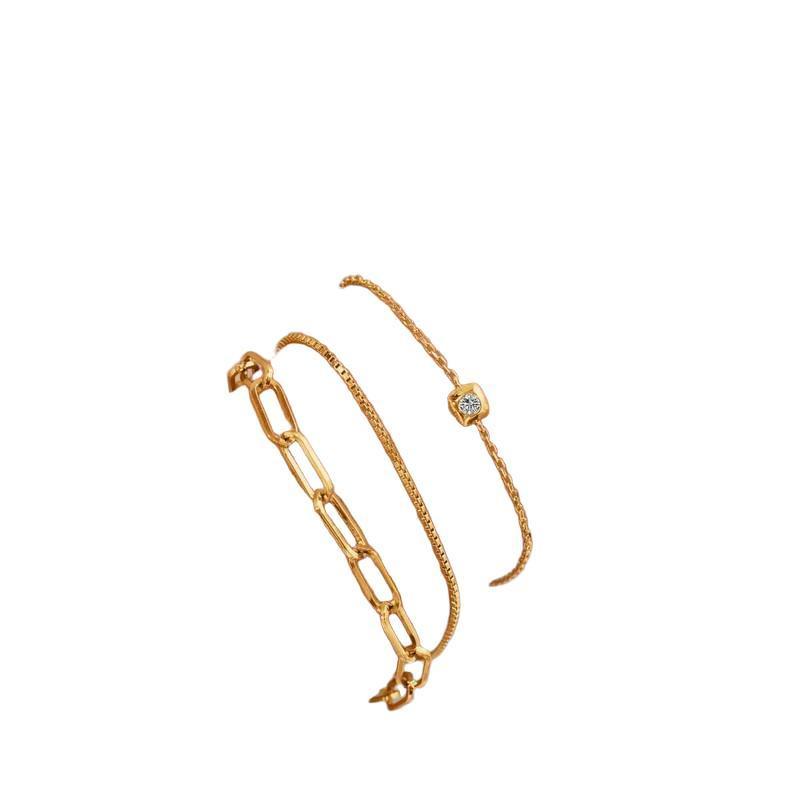 Ania Haie Gold Modern Bezel-Set Solitaire Bracelet