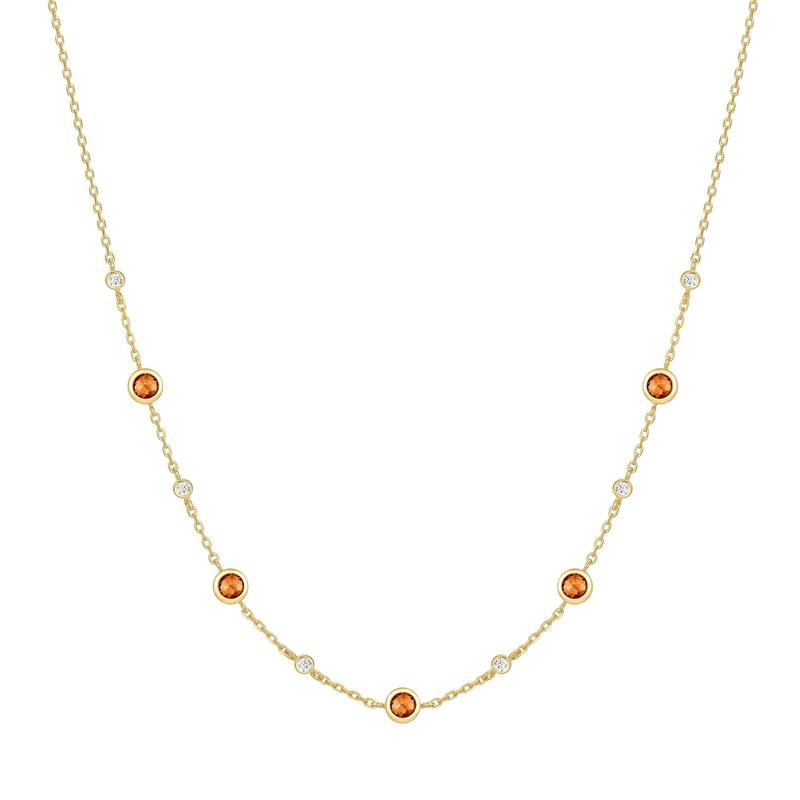 Ania Haie Gold Nano Gem Station Necklace