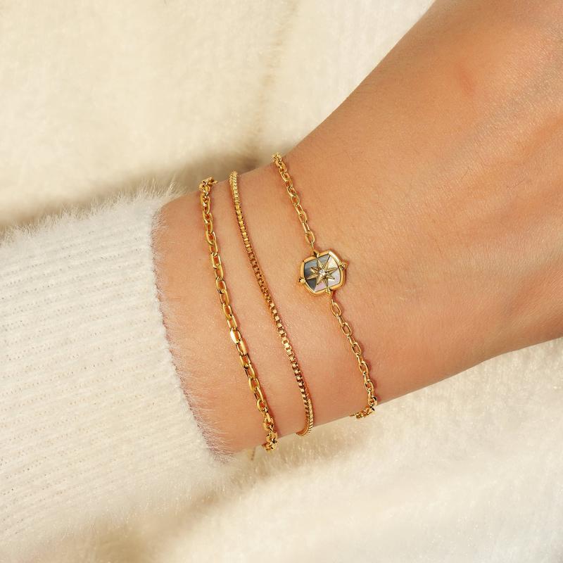 Ania Haie Gold Paper Clip Chain Bracelet