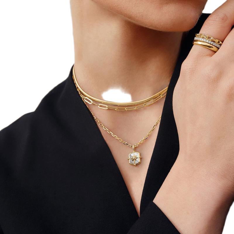 Ania Haie Gold Paper Clip Chain Necklace