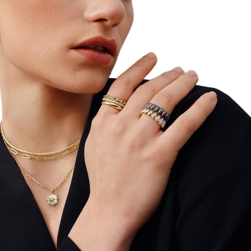 Ania Haie Gold Paper Clip Link Ring