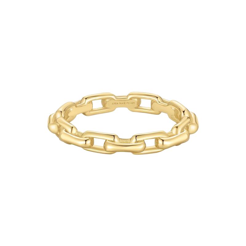 Ania Haie Gold Paper Clip Link Ring