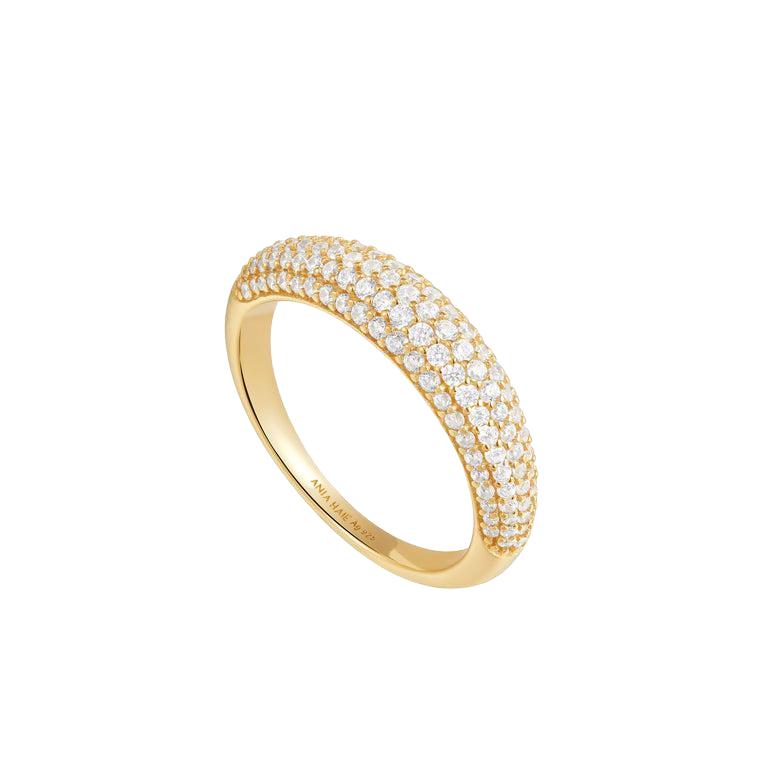 Ania Haie Gold Pave Dome Ring