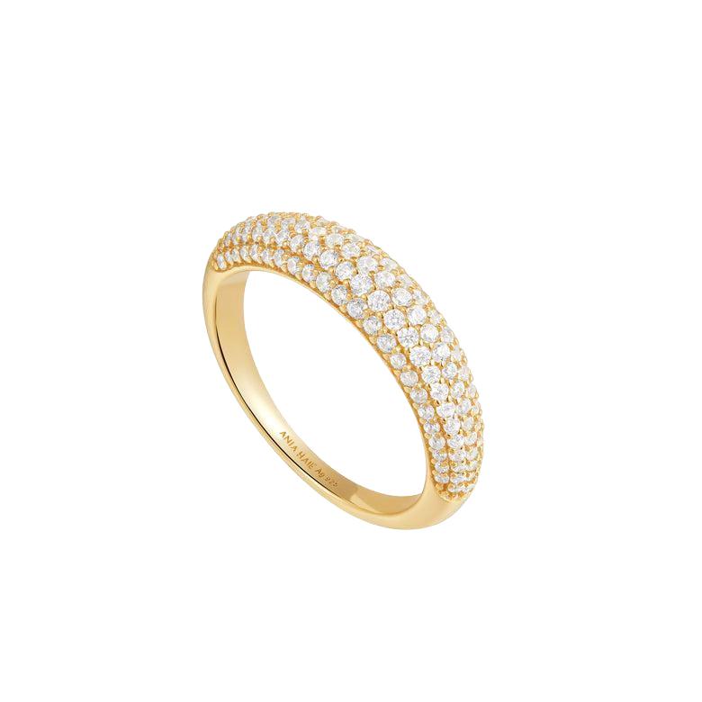 Ania Haie Gold Pave Dome Ring