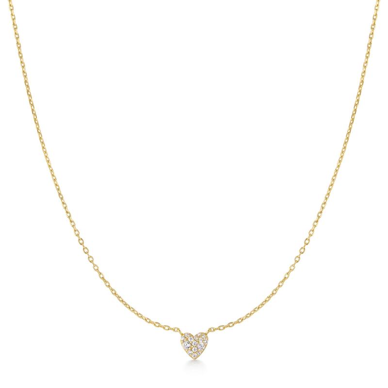 Ania Haie Gold Pavé Heart Necklace