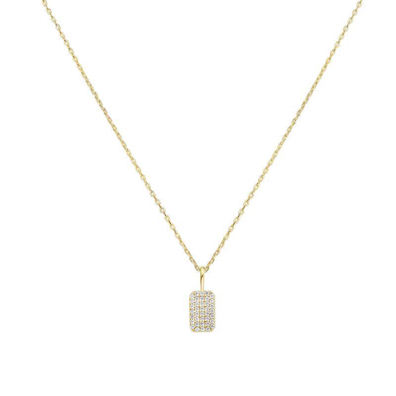 Ania Haie Gold Pavé Pendant Necklace