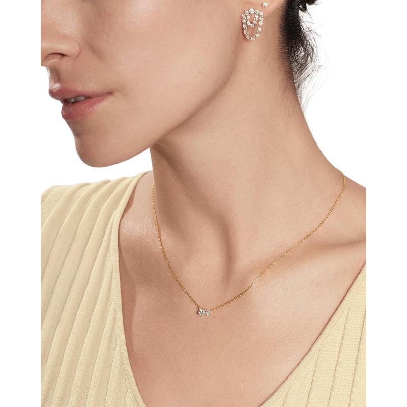 Ania Haie Gold Prong Set Duo Necklace