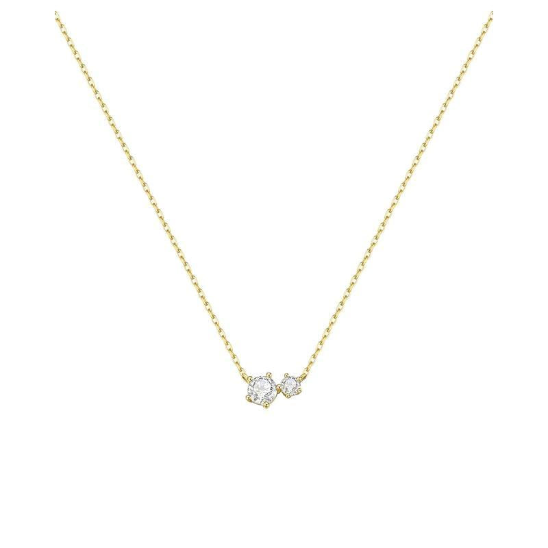 Ania Haie Gold Prong Set Duo Necklace