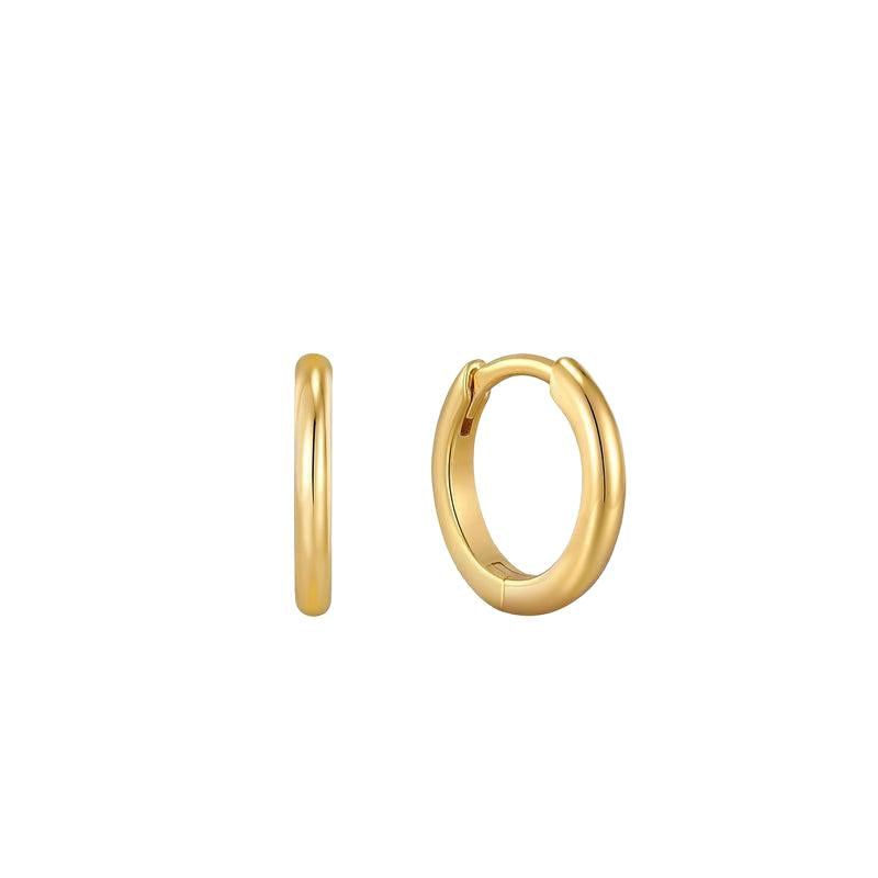 Ania Haie Gold Smooth Huggie Hoop Earrings