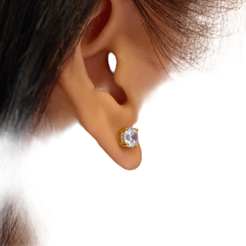 Ania Haie Gold Solitaire Stud Earrings