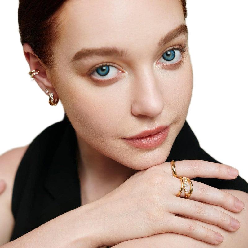 Ania Haie Gold Sparkle Ring