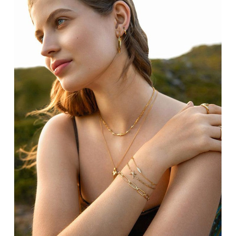 Ania Haie Gold Spike Chain Bracelet