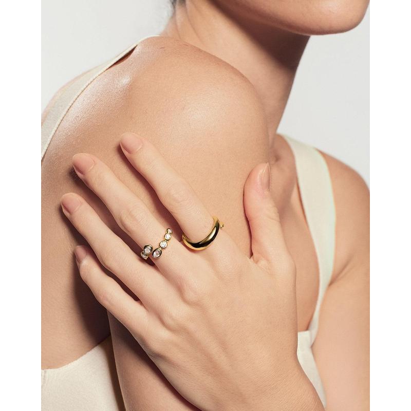 Ania Haie Gold Spiral Adjustable Ring