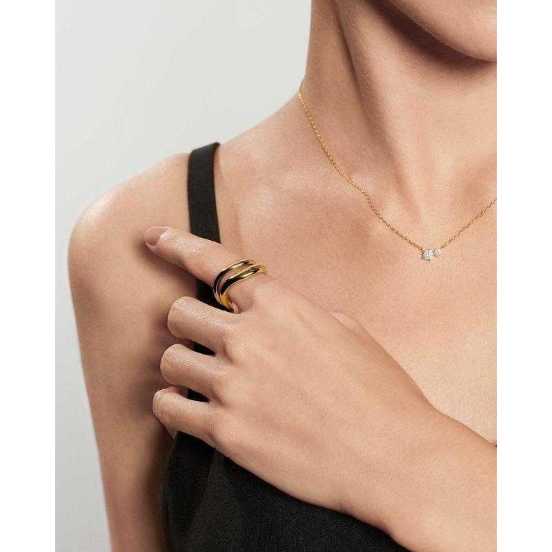 Ania Haie Gold Spiral Adjustable Ring