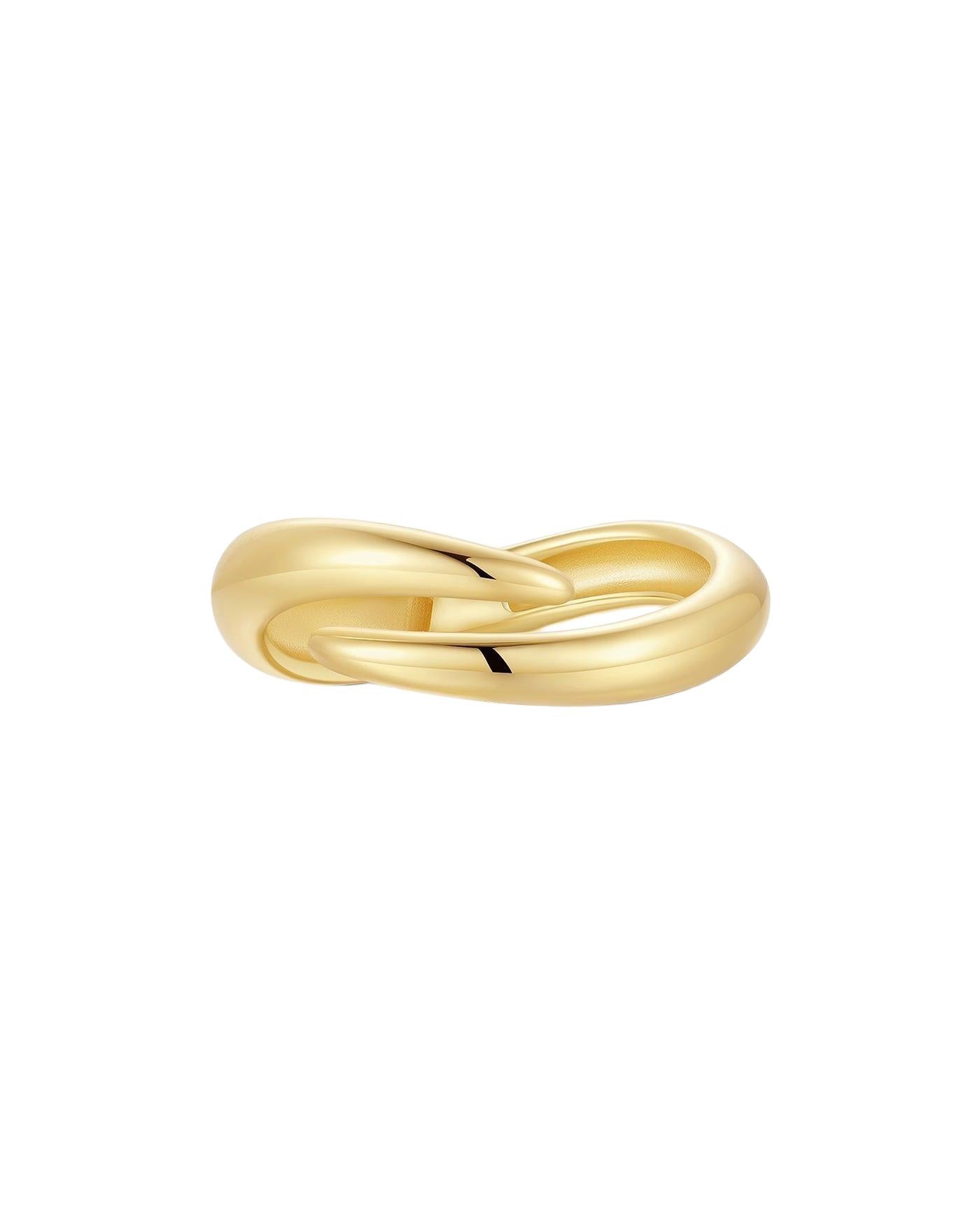 Ania Haie Gold Spiral Adjustable Ring