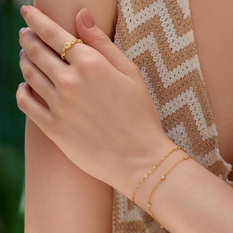 Ania Haie Gold Textured Chain Bracelet
