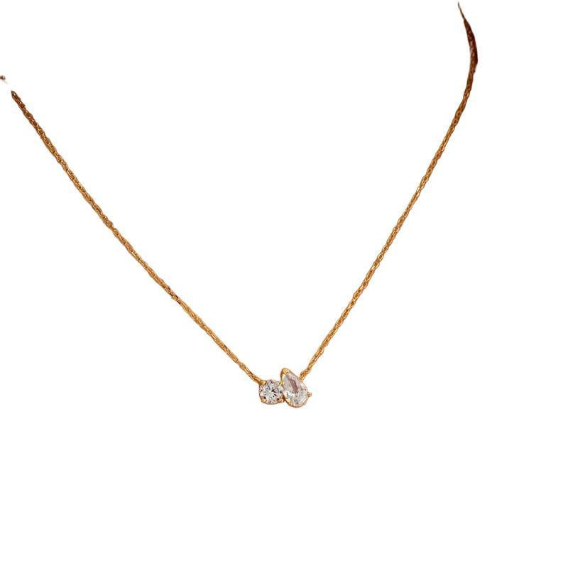 Ania Haie Gold Toi & Moi Two-Stone Necklace