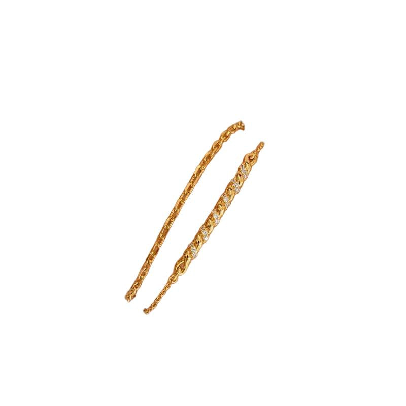Ania Haie Gold Twisted Bar Bracelet