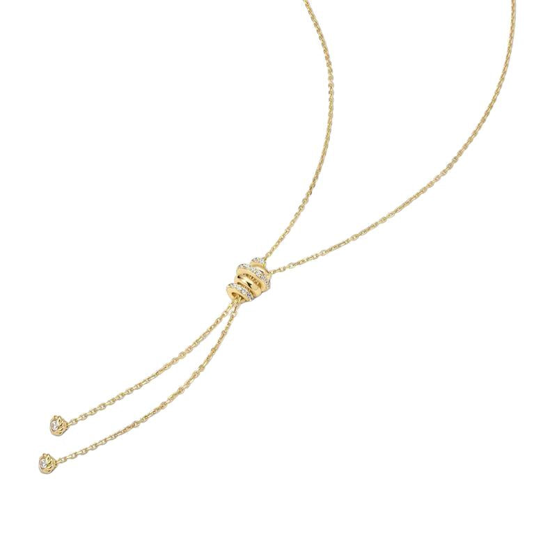 Ania Haie Gold Twisted Rope Lariat Necklace