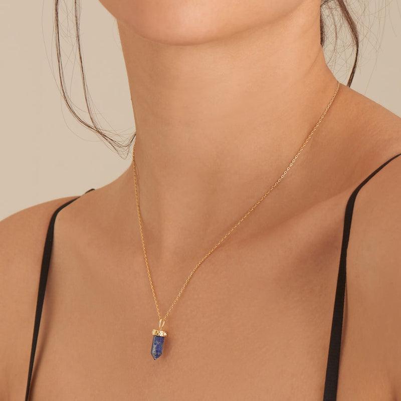 Ania Haie Lapis Point Pendant Necklace