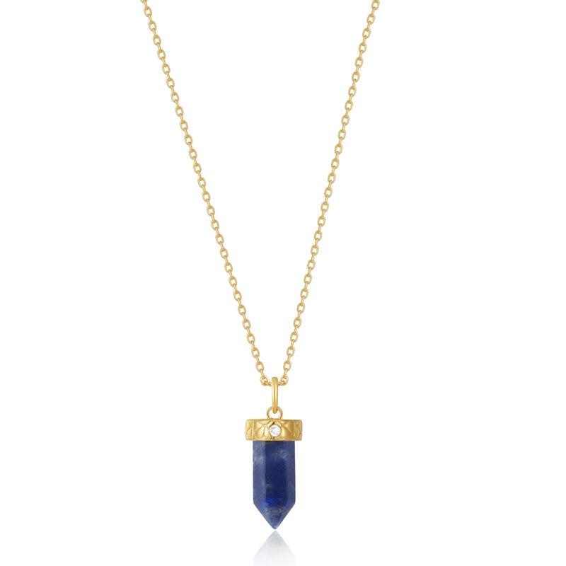 Ania Haie Lapis Point Pendant Necklace