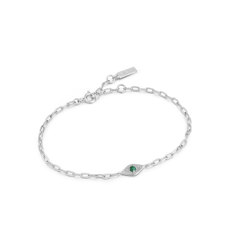 Ania Haie Malachite Evil Eye Bracelet