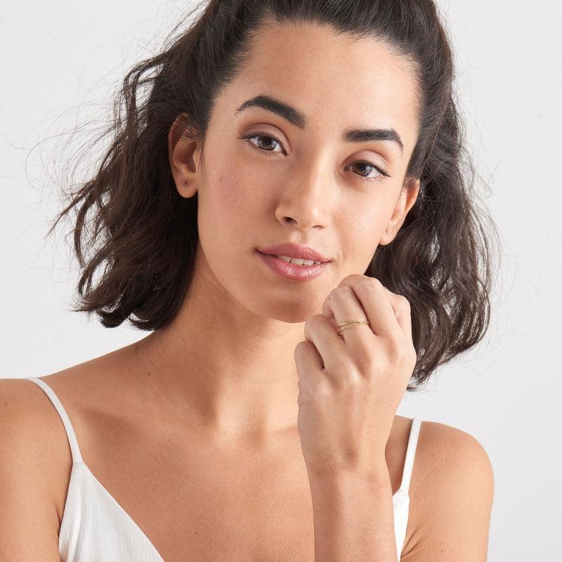 Ania Haie Modern Twist Chain Ring