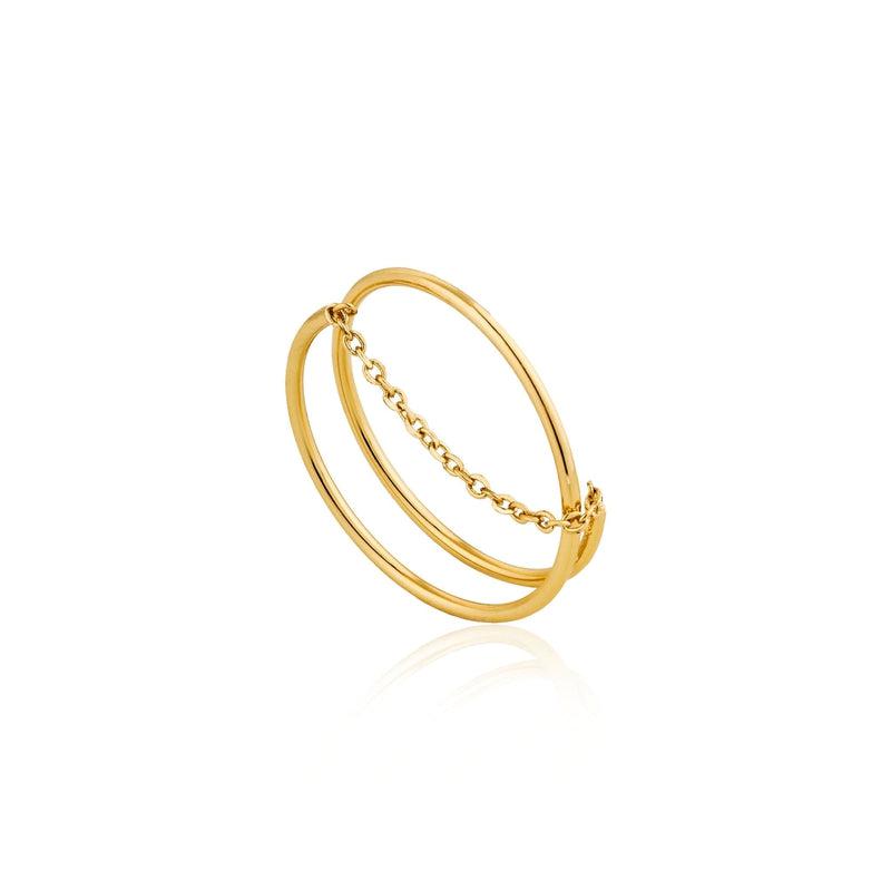 Ania Haie Modern Twist Chain Ring