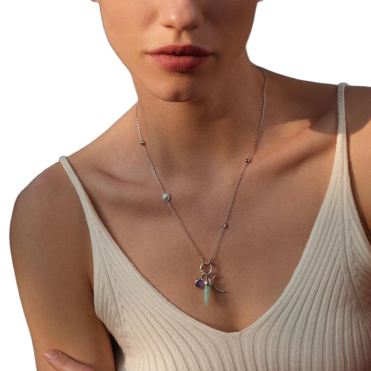 Ania Haie Silver Amazonite Drop Charm Pendant