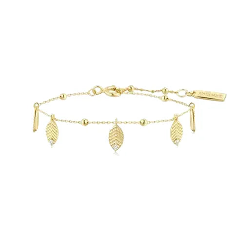 Ania Haie Silver Ania Haie Bracelet with White Cubic Zirconia Stones