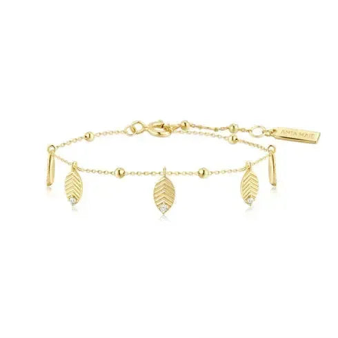 Ania Haie Silver Ania Haie Bracelet with White Cubic Zirconia Stones