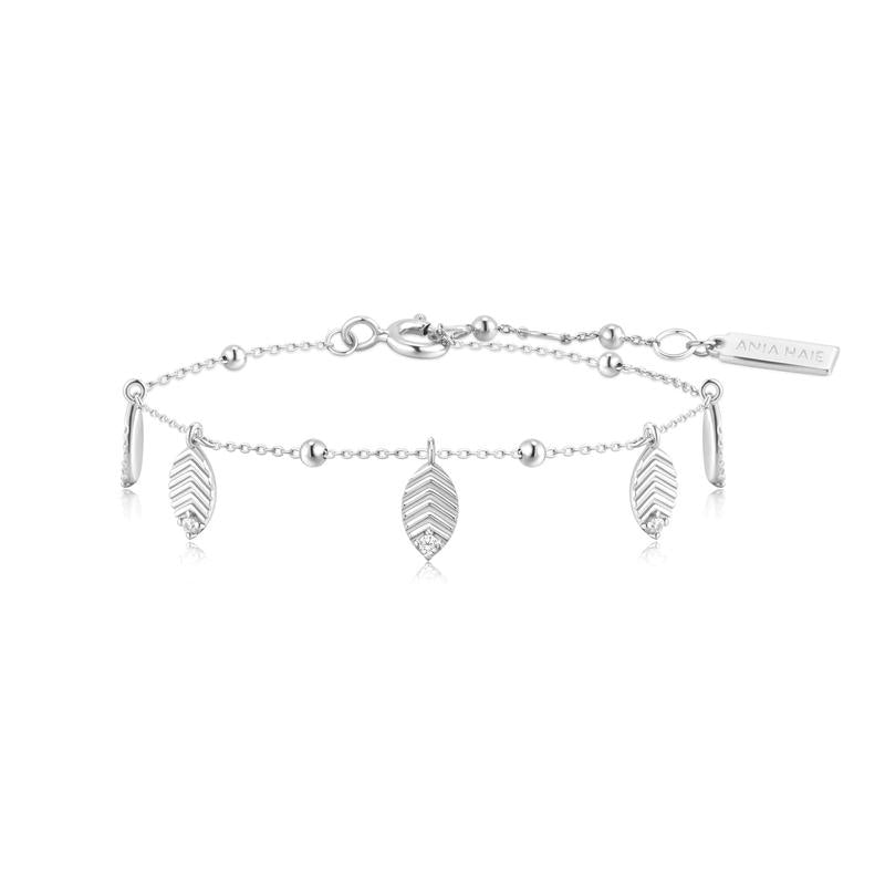 Ania Haie Silver Ania Haie Bracelet with White Cubic Zirconia Stones