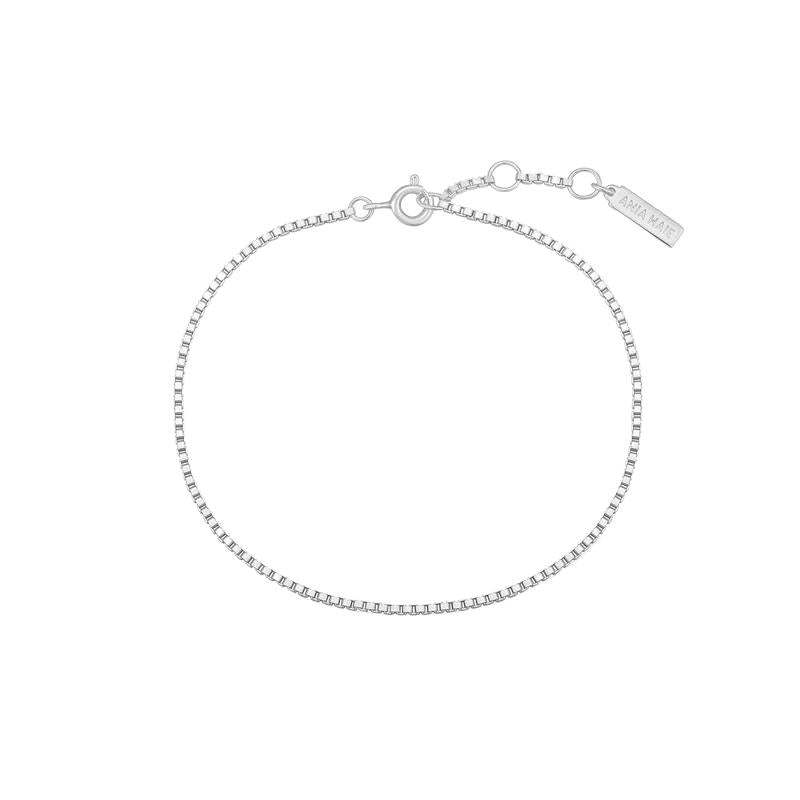 Ania Haie Silver Box Chain Bracelet