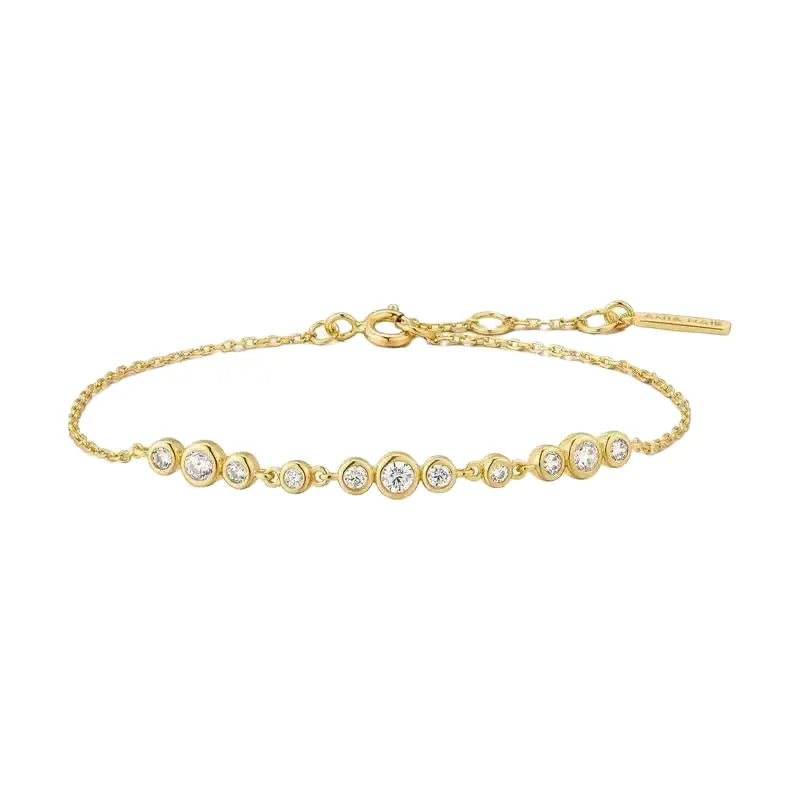 Ania Haie Silver Bracelet with Cubic Zirconia Stones