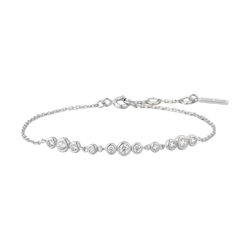 Ania Haie Silver Bracelet with Cubic Zirconia Stones