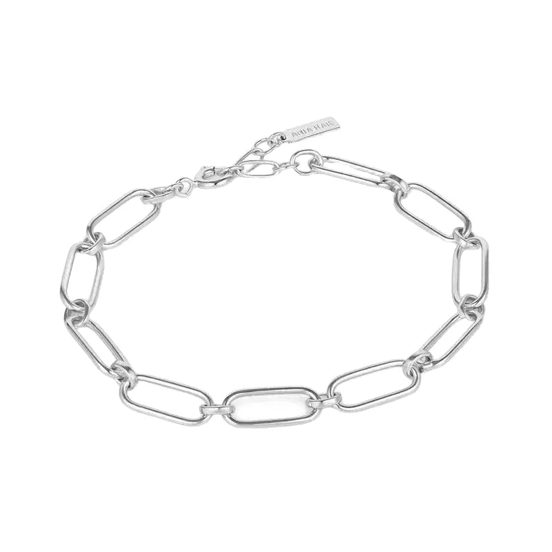 Ania Haie Silver Cable Connect Chunky Chain Bracelet