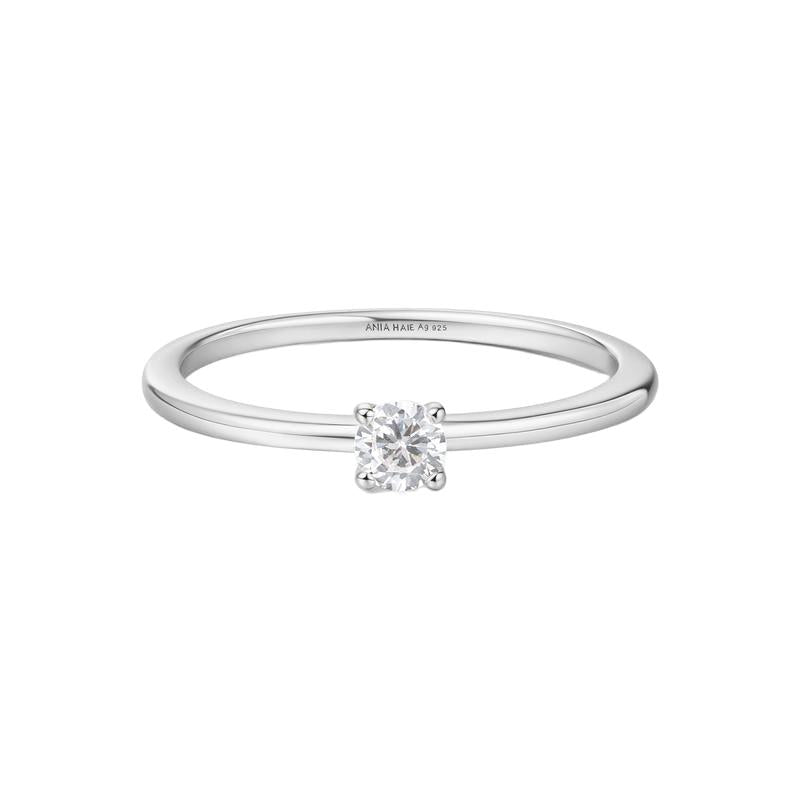 Ania Haie Silver Classic Slim Stacking Ring