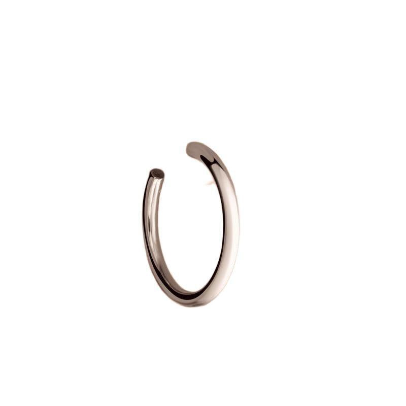 Ania Haie Silver Classic Tube Oversized Hoop Earrings